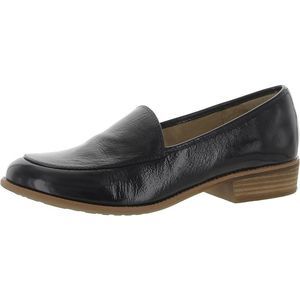 Sofft Womens Napoli Navy Patent Leather Slip On Dressy Loafers Shoes Used